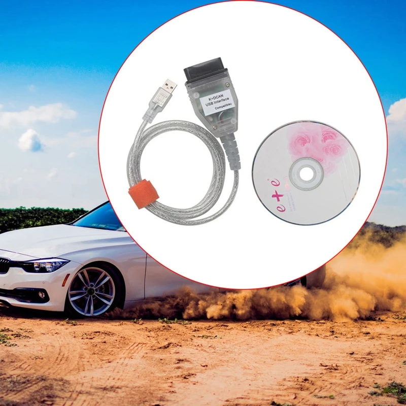 

K+DCAN Interface with FT232RL Chip USB Cable for E81 E82 E83 E87 E88 E90 E91 E92 E93 E60 E85 E86 E84