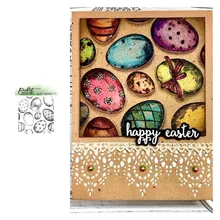 

Eggs With Various Patterns New Metal Cutting Dies Stamps Scrapbook Diary Decoration Embossing Cut Dies Template DIY Greeting
