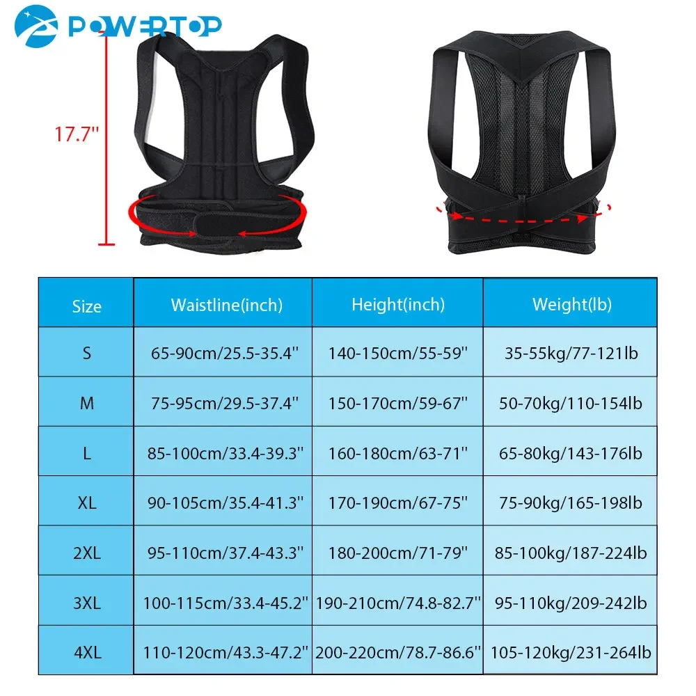 Posture Corrector Posture Corrector for Men and Women Back Posture Brace Clavicle Support Stop Slouching and Hunching Adjustable Back Trainer