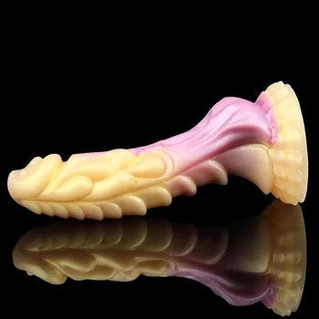 Realistic Silicone Dragon Dildo Soft Animal Dildo with Sucker Huge Anal Plug Monster Dildo Female Masturbator Sex Toys For Women 3