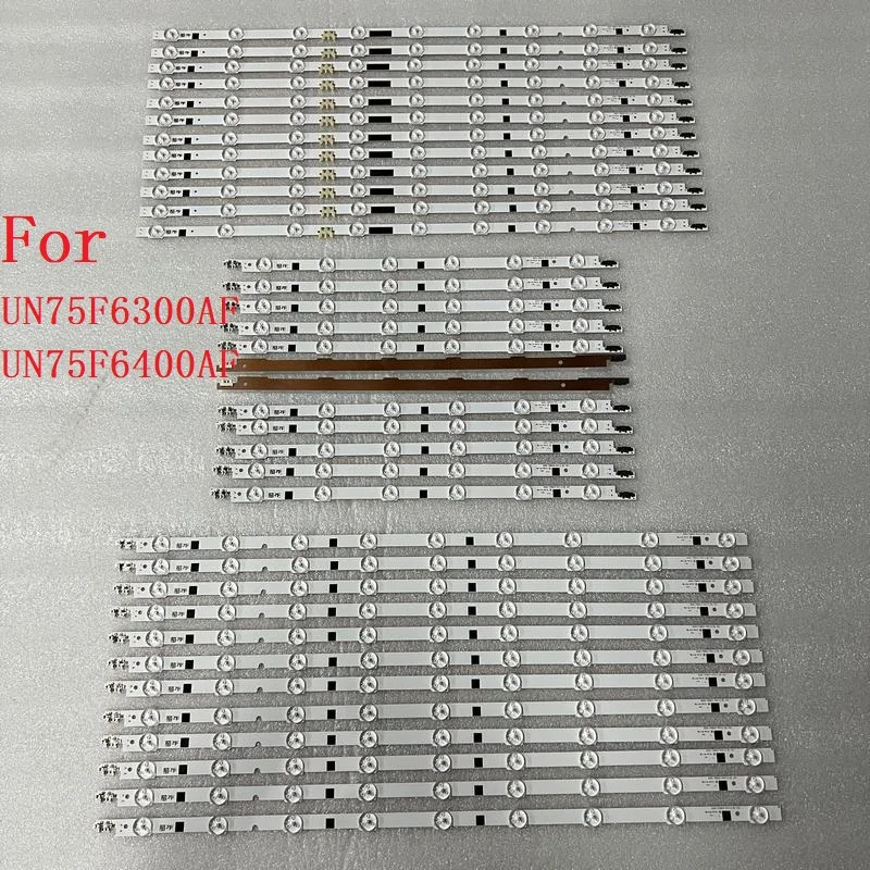 LED Backlight Strip For Samsung UE75F6300AY UE75F6370SS UE75F6375SB UE75F6400AK UE75F6400AW UE75F6400AY UE75F6470SS UE75F6475SB