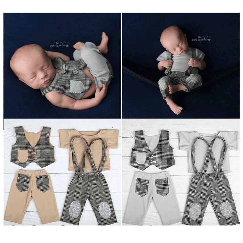 

2023 Newborn suit pant for baby photography props,waistcoat for baby photo shoot