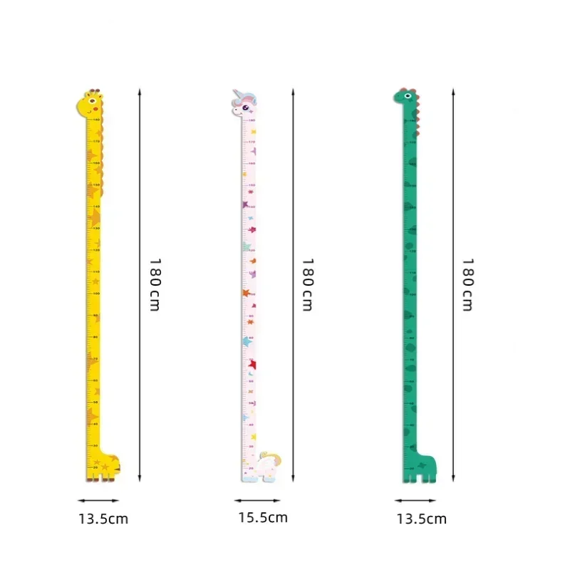 Wall stickers luminous wall stickers vinyl decal stickers children room decoration cartoon animals height measure wall sticker giraffe wallpaper for kids room nursery child growth ruler