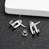 Vintage Minimalist Charm Punk Earring for Men Detachable Dual Purpose Stud Earring Prong Ear Punk Party Mens Jewellery Hombre 6