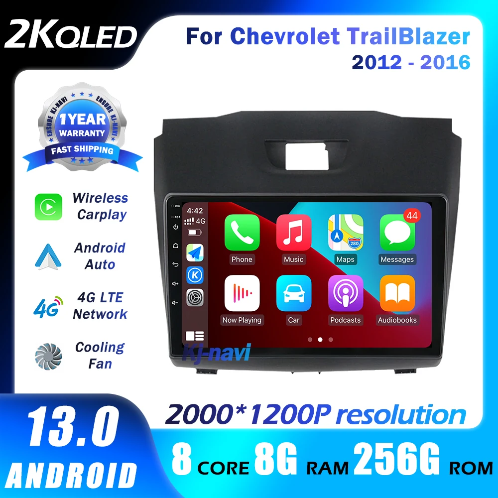 

Android 13 Car Radio For Chevrolet TrailBlazer 2012 - 2016 Multimedia Navigation Player CarPlay Unit No DVD QLED 5GWIFI DSP 4G