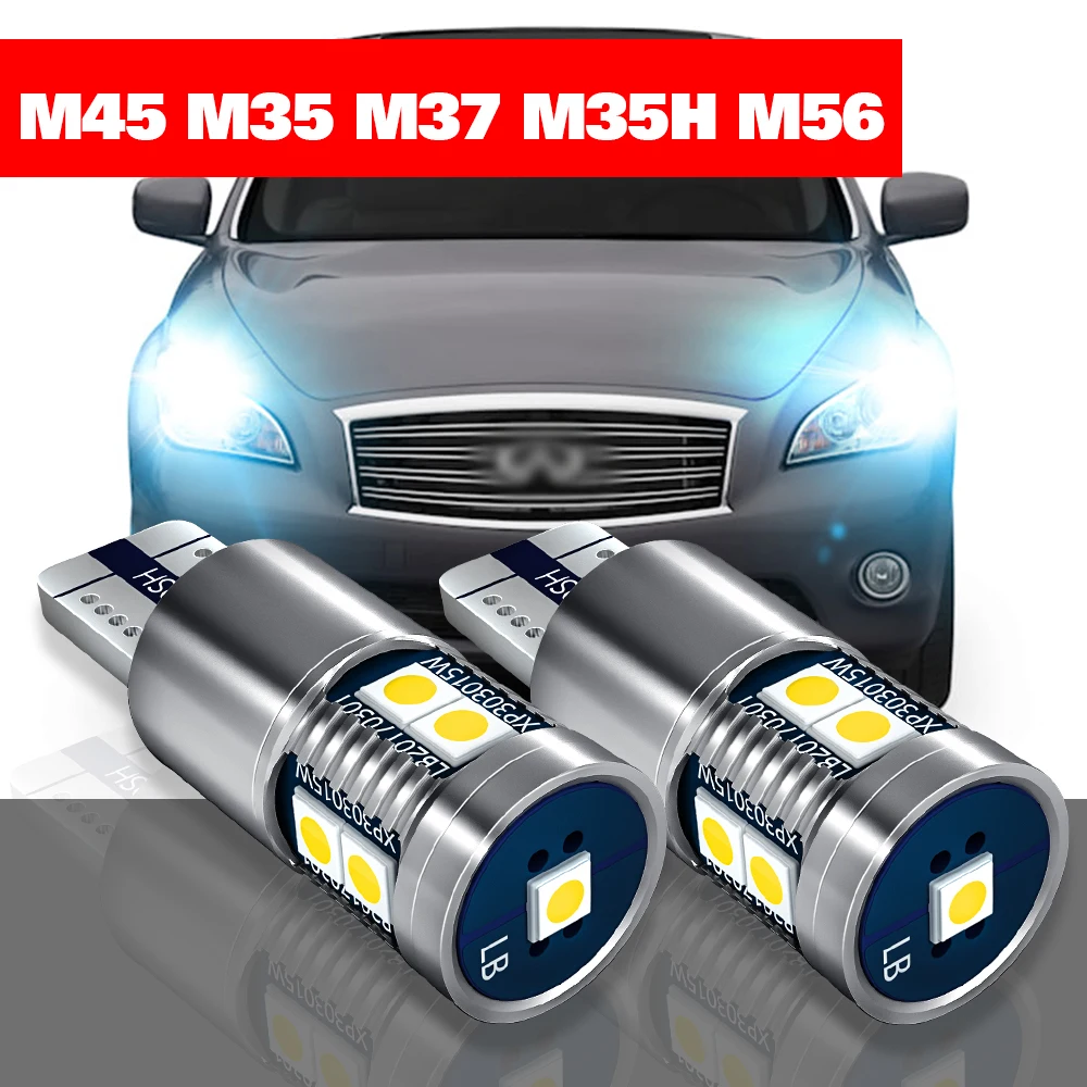

For Infiniti M45 M35 M37 M35H M56 2003-2013 Accessories 2pcs LED Parking Light Clearance Lamp 2006 2007 2008 2009 2010 2011 2012