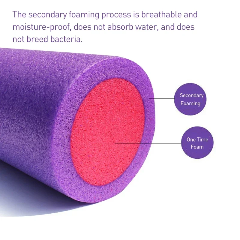 Solid Yoga Block Massage Stick EPE Eco-friendly Fitness Foam Roller Muscle Relaxation Gym Equipment Pilates Body Exercises
