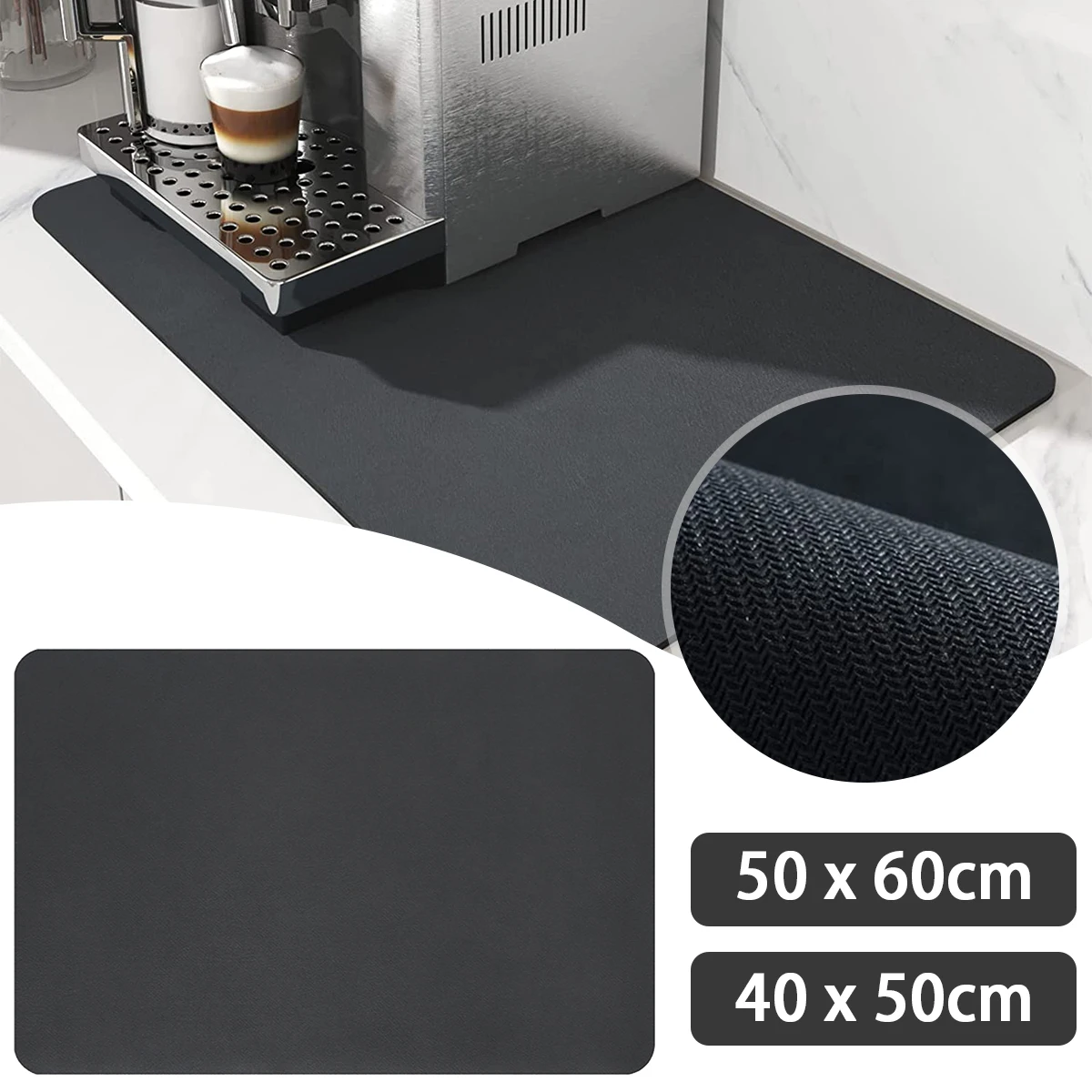 New Coffee Mat Super Absorbent Coffee Dish Kitchen Absorbent