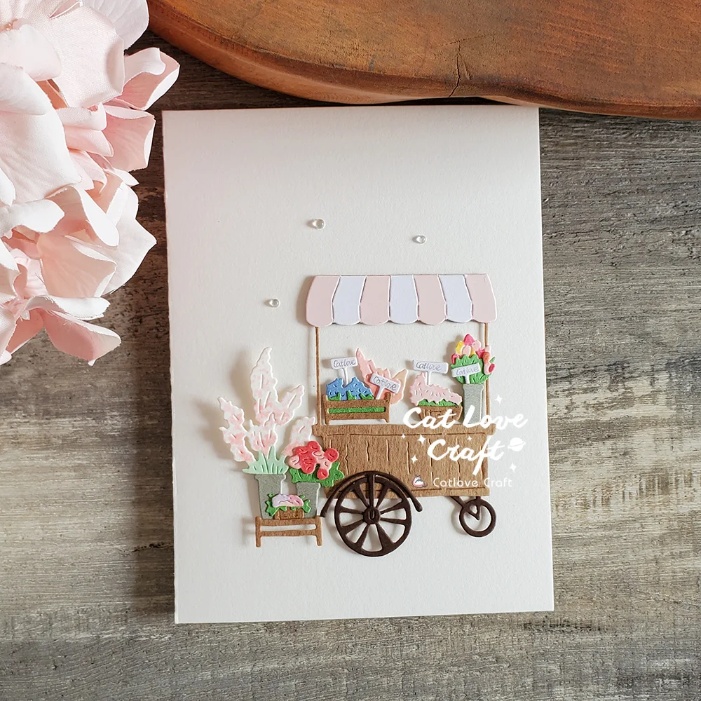 Catlove 바퀴에 뜨거운 음료 금속 절단 다이 스크랩북 금형 스텐실 다이 컷 카드 만들기 DIY 공예 엠보싱 새로운 다이
