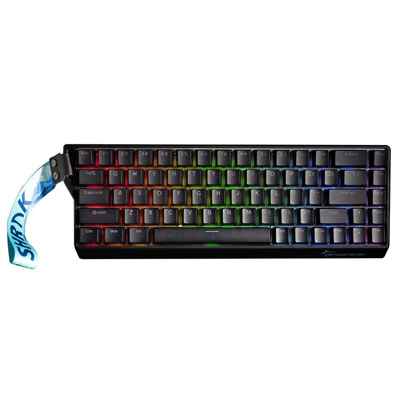 NaughShark NS68 유선 기계식 키보드 홀 이펙트 마그네틱 8K 폴링 레이트 0.01mm RT 정확도 RGB 백라이트 핫스왑 타입-C
