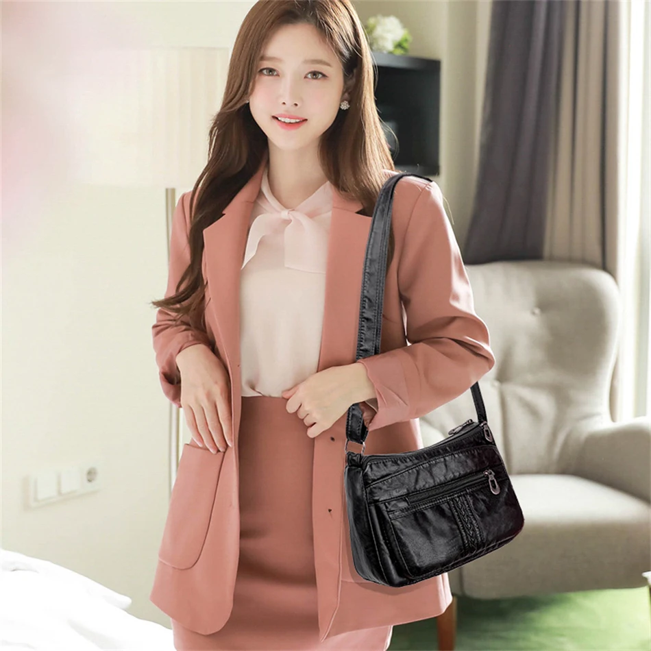 Women Fashion Messenger Bag Luxury Designer Shoulder Crosbody Bags 2022 New Trend High Quality Pu Leather Women Handbag Purses makeup bag