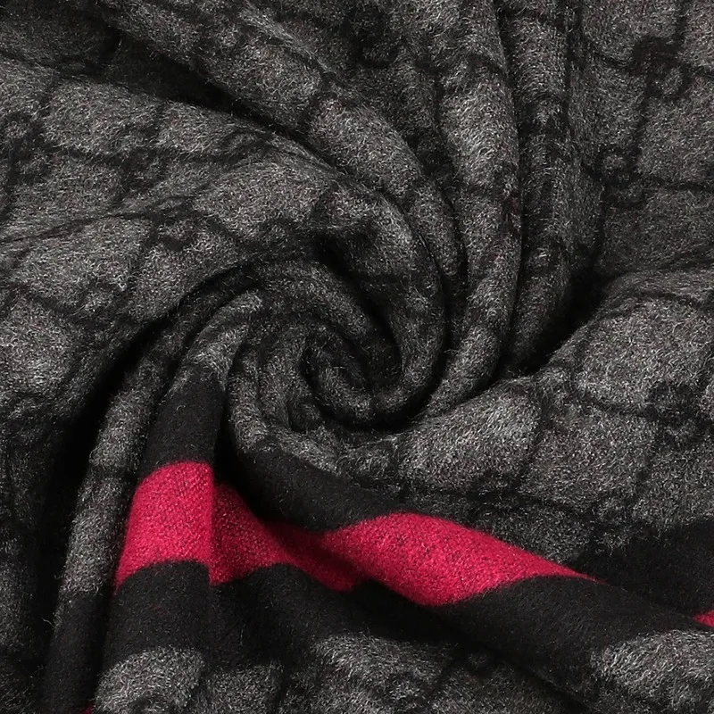 Men Cashmere Scarf Luxury Brand Designer Scarf Winter Warm Shawl