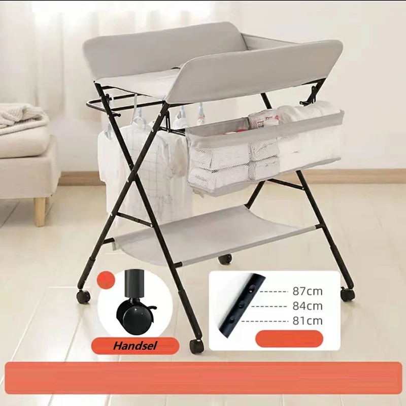LazyChild Diaper Table Baby Care Table Portable Multi-Function Folding Newborn Baby Bath Changing Diaper Touch Table