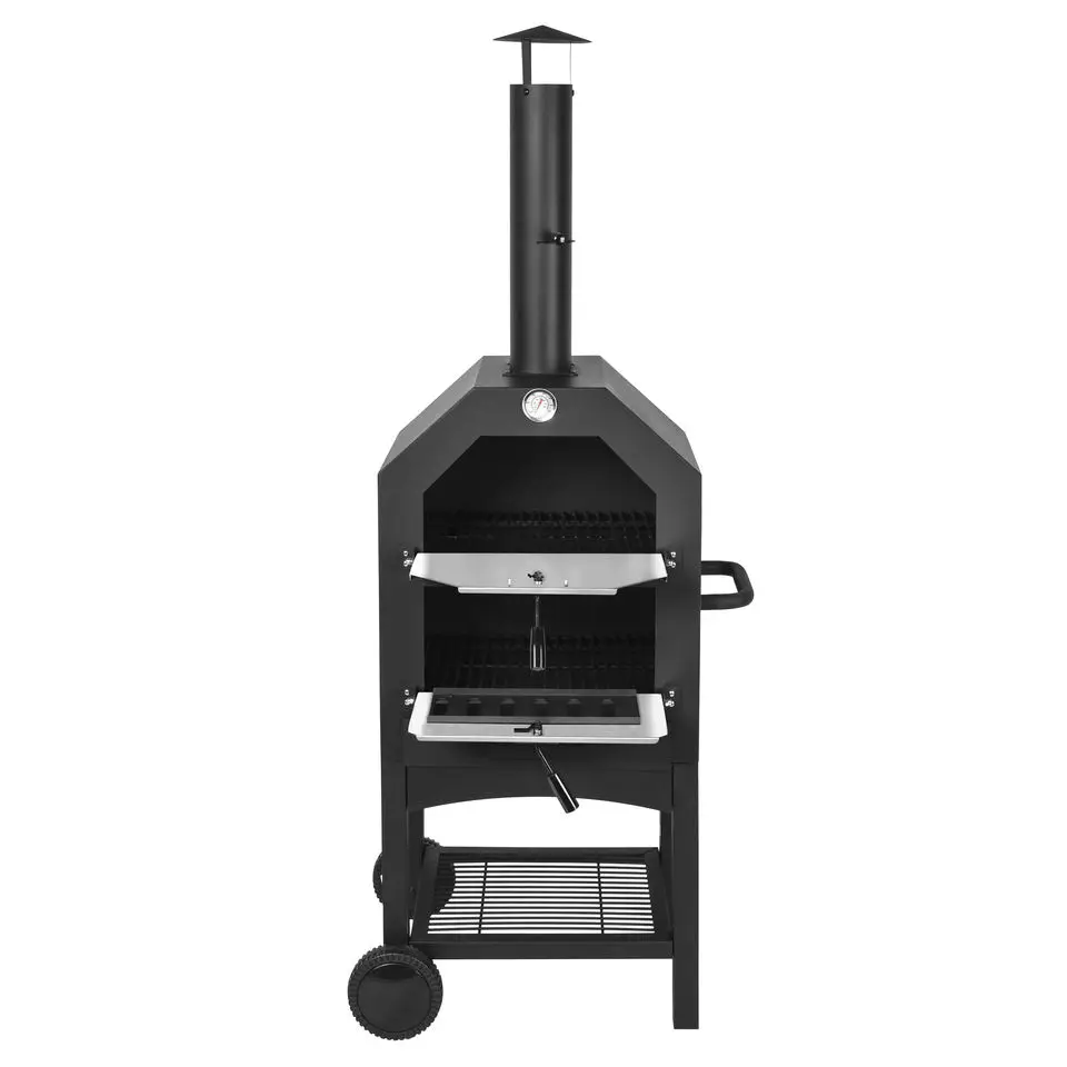 

Commercial Outdoor 13 Inch Double Layer Wood Fire Pizza Maker Pizza Bakery Oven