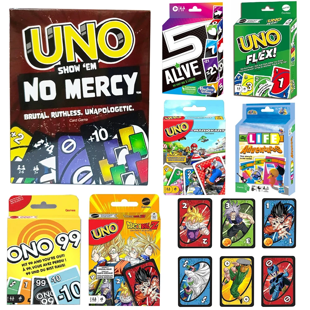 UNO SHOWEM 자비 없는 게임 보드, 드래곤볼 Z, UNO Life, ONO 99 카드, T 파티 엔터테인먼트, UNO FLEX, UNO 게임, 카드 장난감 UNO SHOWEM 자비 없는 게임 보드, 드래곤볼 Z, UNO Life, ONO 99 카드, T 파티 엔터테인먼트, UNO FLEX, UNO 게임, 카드 장난감