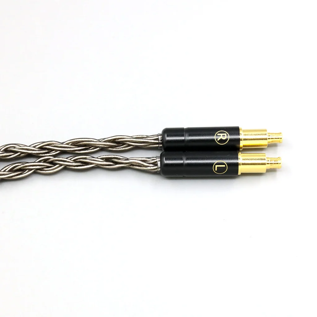 16 Core Earphone Cable Grey Silver plated For ATH-L5000 ATH-AWKT Audio Technica ATH-ADX5000 ATH-MSR7b 770H 990H A2DC Headphone