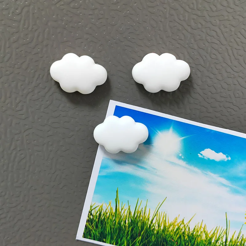5pcs Colorful Resin Cloud Refrigerator Magnets Decorative Home and DIY Photo Stickers
