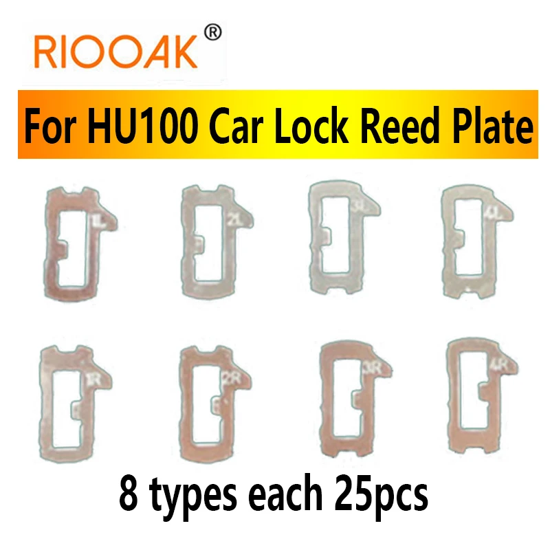 

200pcs/lot HU100 Blade Car Lock Reed Locking Plate For Chevrolet/Ma Rui bao/Cruze/Camaro Buick New Regal LaCrosse GL8 Each 25pcs