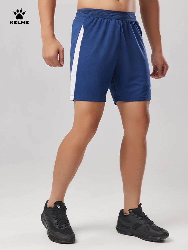 Kelme Men's Football Training Shorts Outdoor Running Breathable Shorts Fitness Sports Quick-drying Pants Daily Leisure