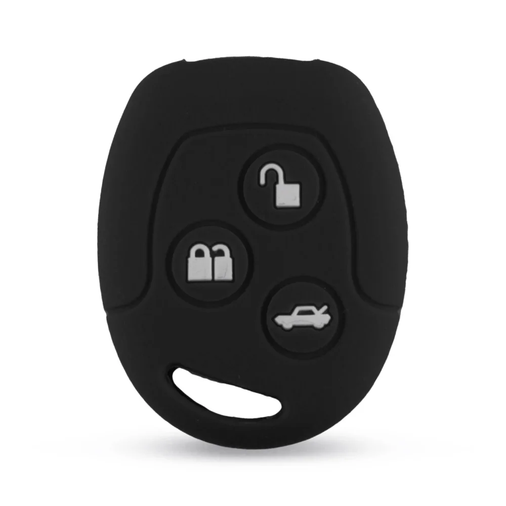 Фото Силиконовый чехол для ключа KEYYOU с 3 кнопками для Ford MONDEO FIESTA FOCUS C-MAX TRANSIT KA GALAXY чехол-брелок для пульта дистанционного управления №2