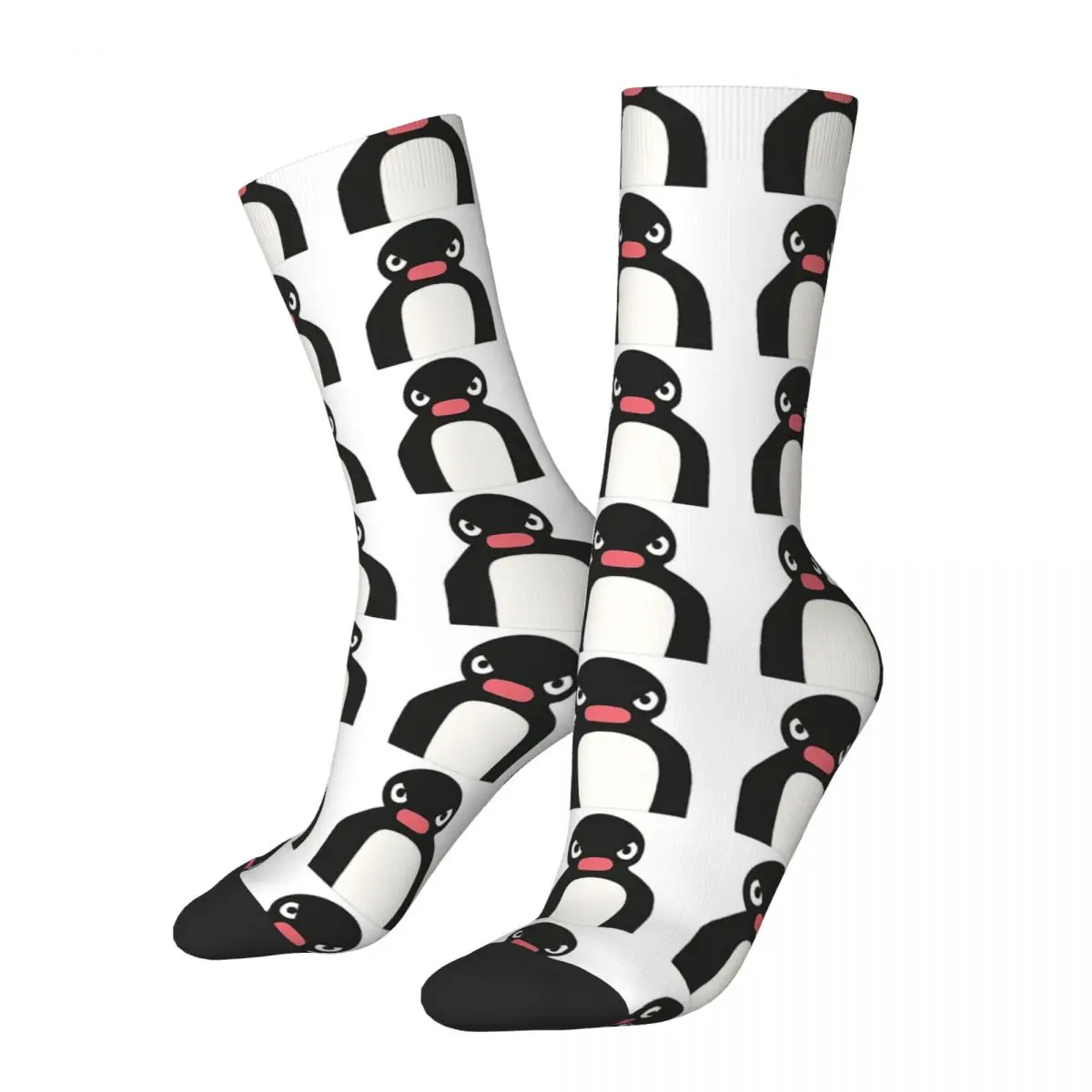 Angery Pingu cosy Unisex Socks Windproof Happy Socks Street Style Crazy Sock musical logos unisex winter socks windproof happy socks street style crazy sock