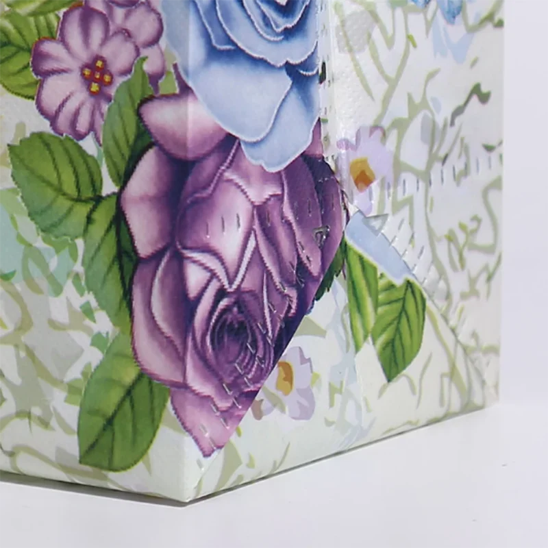 Fashion Laser Shopping Bag Foldable Dragonfly Flowers Eco Bag Large Reusable Storage Bag Tote Waterproof Fabric Non-woven 4