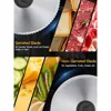 Meat Slicer, 200W Electric Food Slicer with 2 Removable 7.5" Stainless Steel Blades and Stainless Steel Tray 3