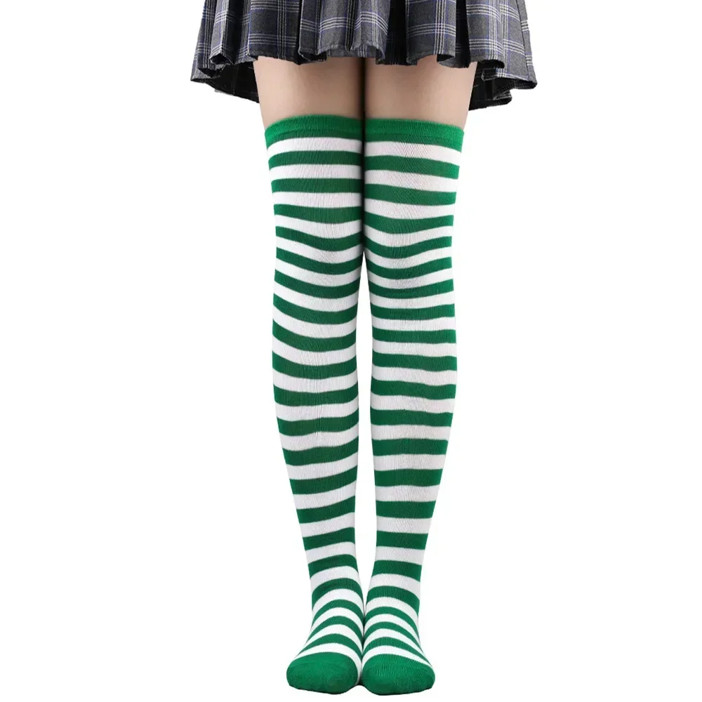 Dot Oberschenkel Hohe Strümpfe Damen Gestreift Damen Mädchen Schwarz Weiß Rosa Lang Über Knie Socken Cosplay Lolita Harajuku Y2k – Detail 19