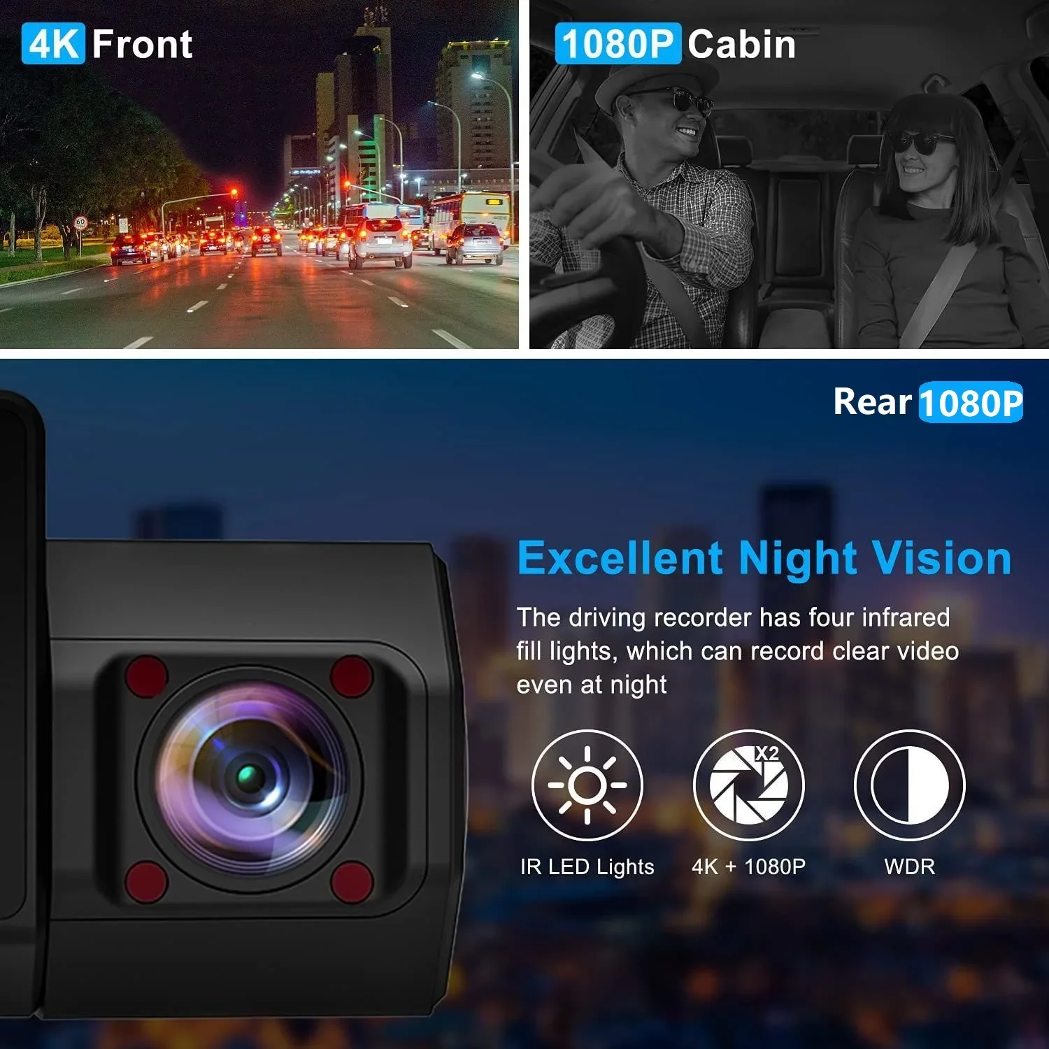  GPS     ķ, ߰ ð Dvr   ĸ Dvrs ī޶  ϱ, 4k, 24 ð, 3 ī޶