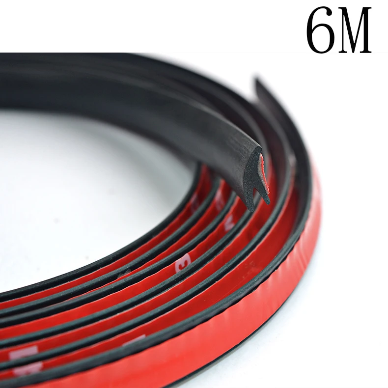 Guarnizione Porta Auto Universale Autoadesiva - Striscia Gomma EPDM 4m A Forma Di T, 19mm, Per Sigillare Porte E Finestrini
