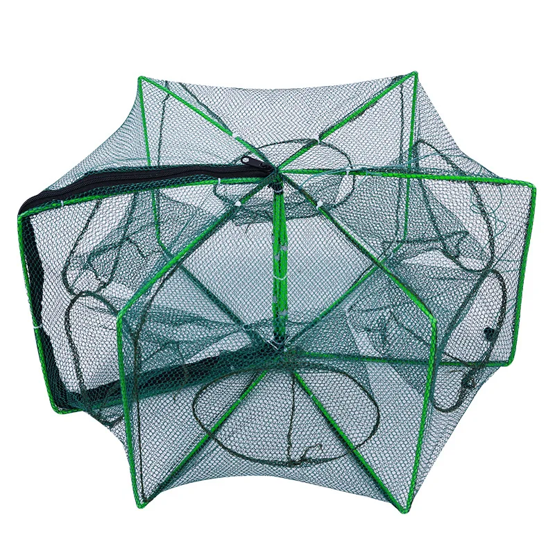 6 Holes Mesh For Fishing Net/Tackle/Cage Folding Crayfish Catcher