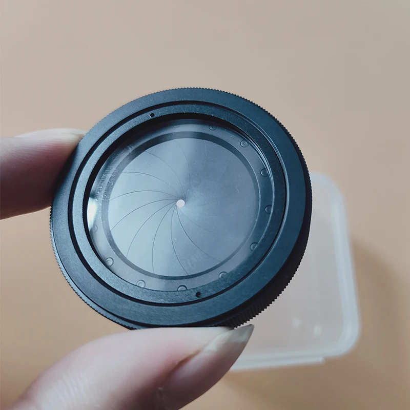 Adjustable 1.5-26mm Iris Diaphragm Mounting thread M30 to M37 DIY Retrofit night vision Adapter Ring with Tempered Glass Lens
