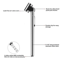 Portable 10-120 PSI Car Tire Air Pressure Gauge Auto Truck Motorcycle Bike Mini Tester Pen Shape Emergency Use Auto Accessories - Image 3