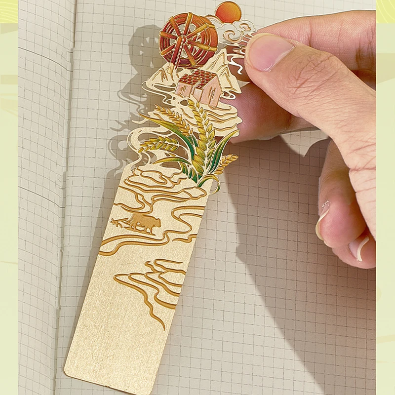 Bayannur 栞 古典的な中空の金属のしおり、絶妙な文学的および芸術的 Amazon | Bayannur 栞 古典的な中空の金属のしおり、絶妙な文学的