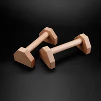 Wooden Push-up Stand Push-up Bar Non Slip Push Ups Rack Heavy Duty Parallel Rod Push-up Bracket for Fitness Training - Image 6
