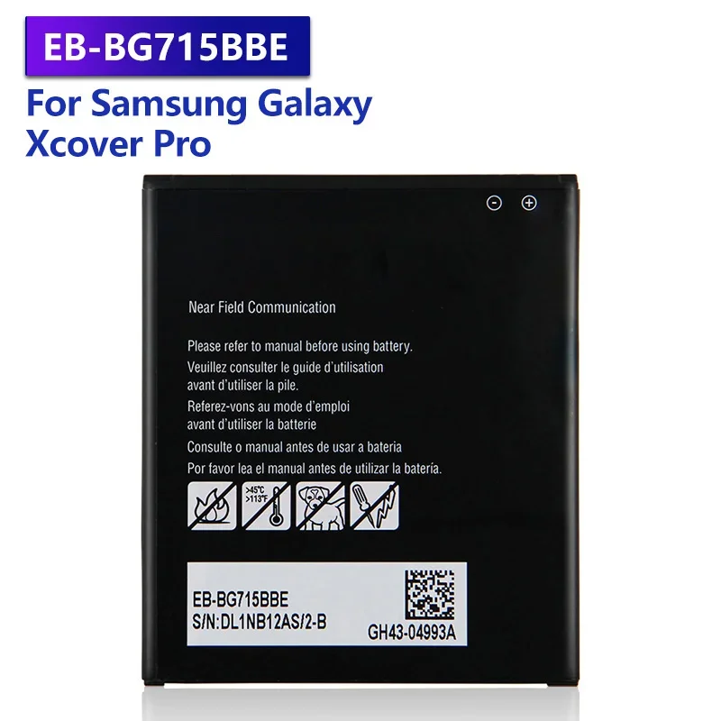 

Replacement Battery EB-BG715BBE EB-BG736BBE For Samsung Galaxy Xcover Pro Xcover6 Pro Rechargeable Battery 4050mAh