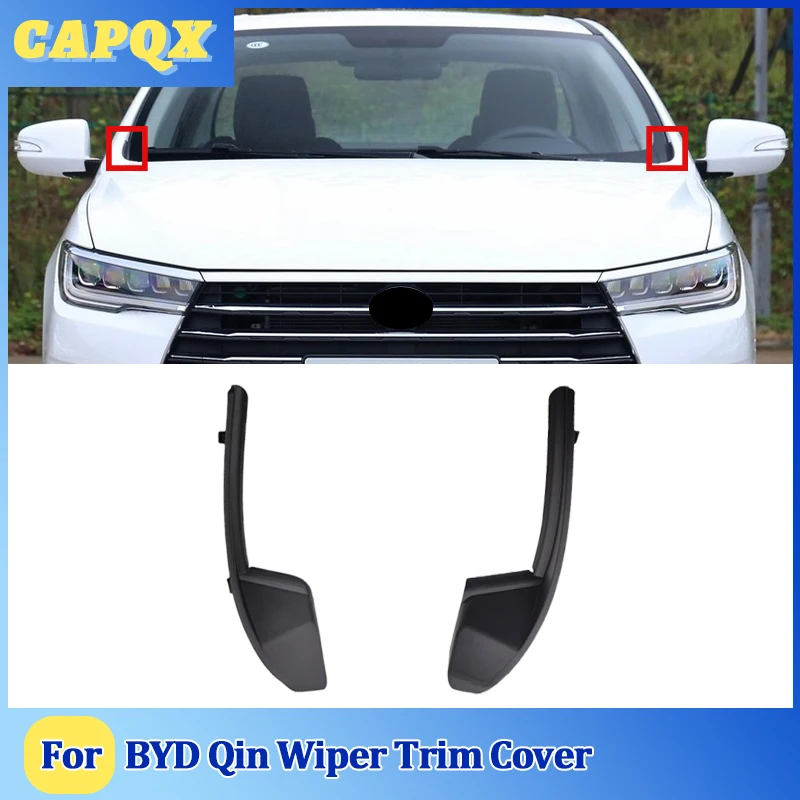 

For BYD Qin Front Wiper Trim Cover Windshield Wrap Corner Fender Grille Water Deflector Plate