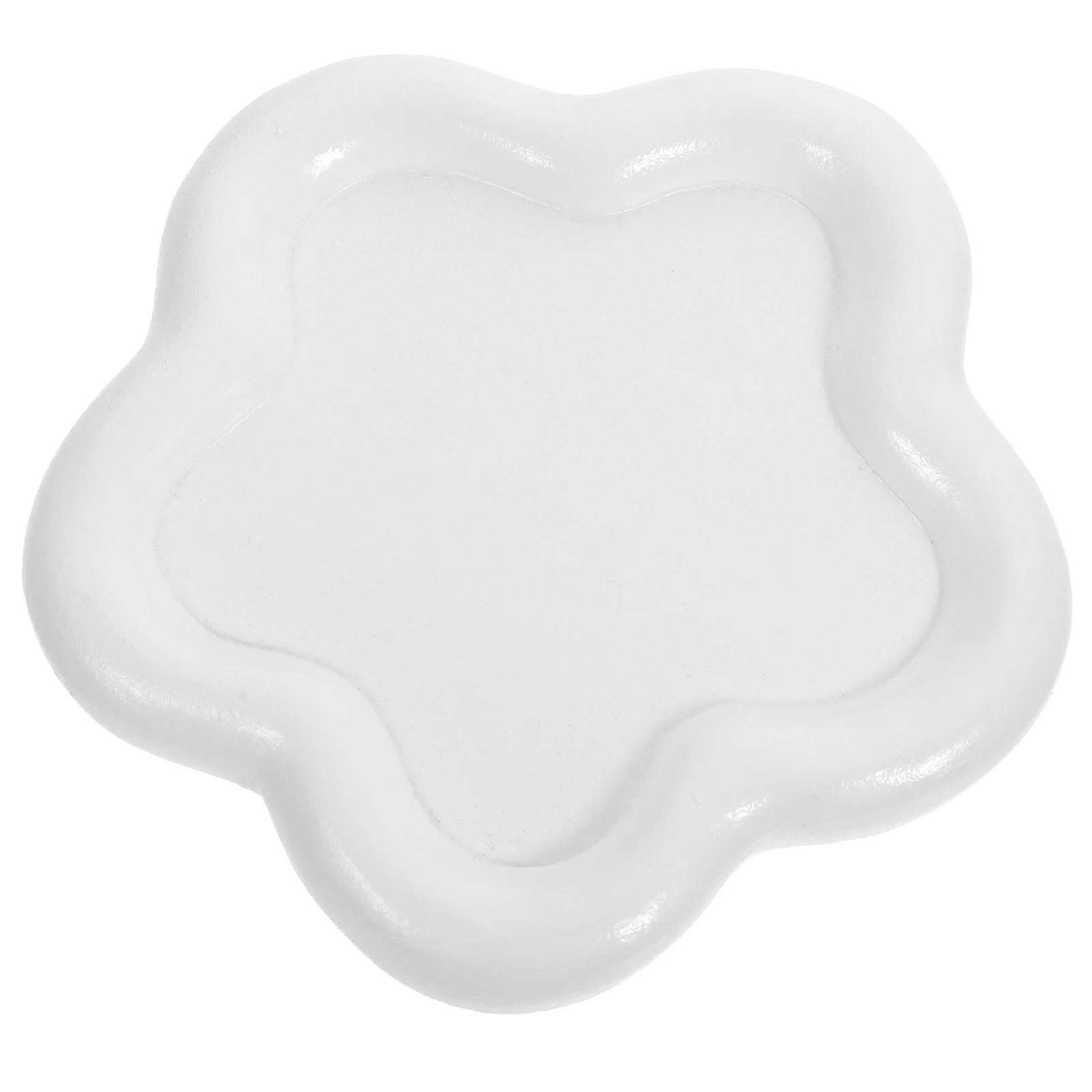 

Ins Style Desktop Photo Decoration Props Cute Chubby Shaped Jewelry Storage Tray White Flowers