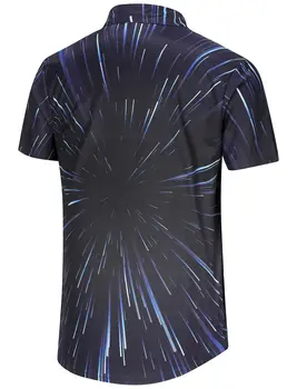 KYKU Men's Casual Button-Down Shirts Hawaiian Shirt Short Sleeve Beach Clothes with Pockets 2