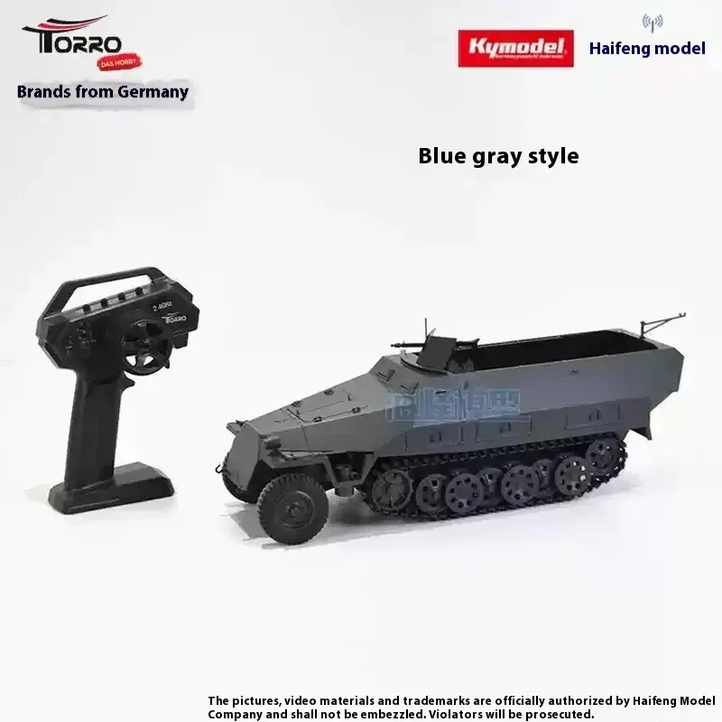 During World War II Germany transported half tracked tanks remote-controlled finished tanks TORRO brand tanks and Haifeng models 3