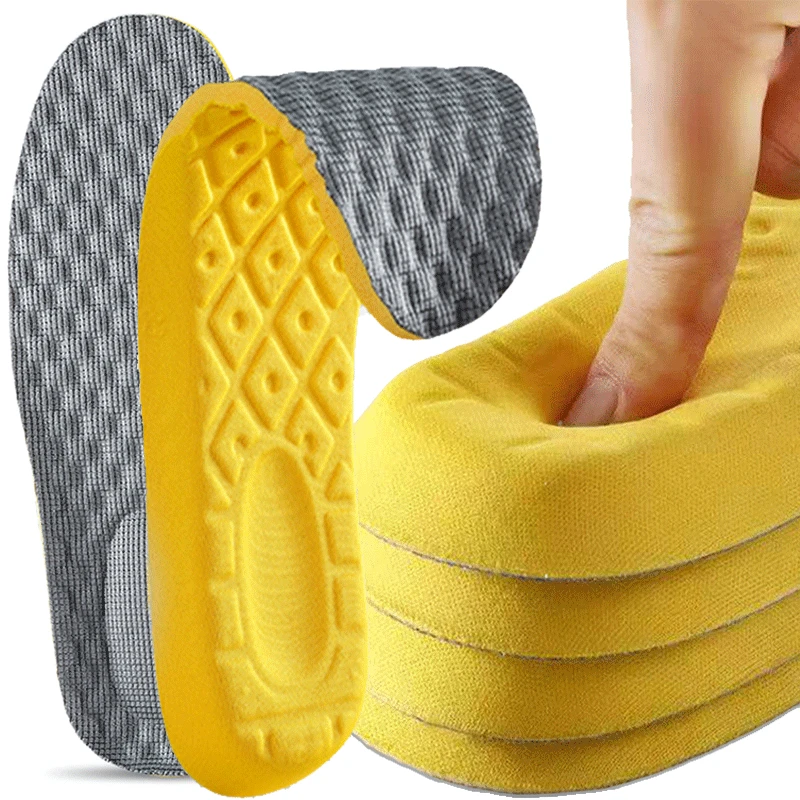 Memory Foam Sport Support Insert Feet Care Insoles For Shoes Men Women Orthotic Breathable Latex