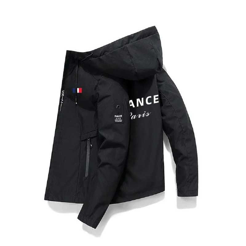 

Куртка мужская с вышивкой, уличная одежда для альпинизма, на молнии, с капюшоном, непромокаемая, для гольфа, спорта, одежда для гольфа