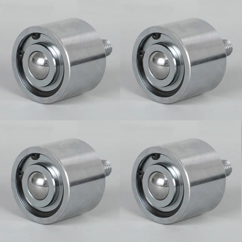 

HOT 4PCS Heavy Downwards Use Precision Conveying Universal Ball Bearing Transfer Unit Conveyor Rollers Casters Bull's Eye Wheels