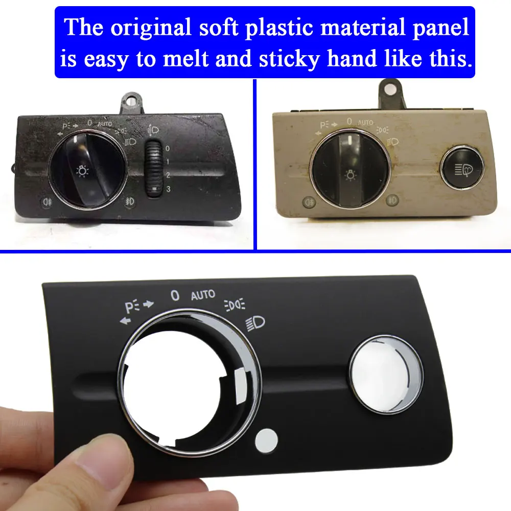 Dashboard Lamp Switch Cover W211 Black Beige Headlight Lamp Switch Cover Panel For Mercedes Benz E Class 320 350 550 2003 2004 2005 2006 2007 2008