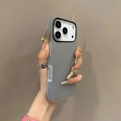 Sleek Transparent Silicone Bumper Phone Case with Soft Matte Candy Finish - iPhone 18 Pro Max (Black)