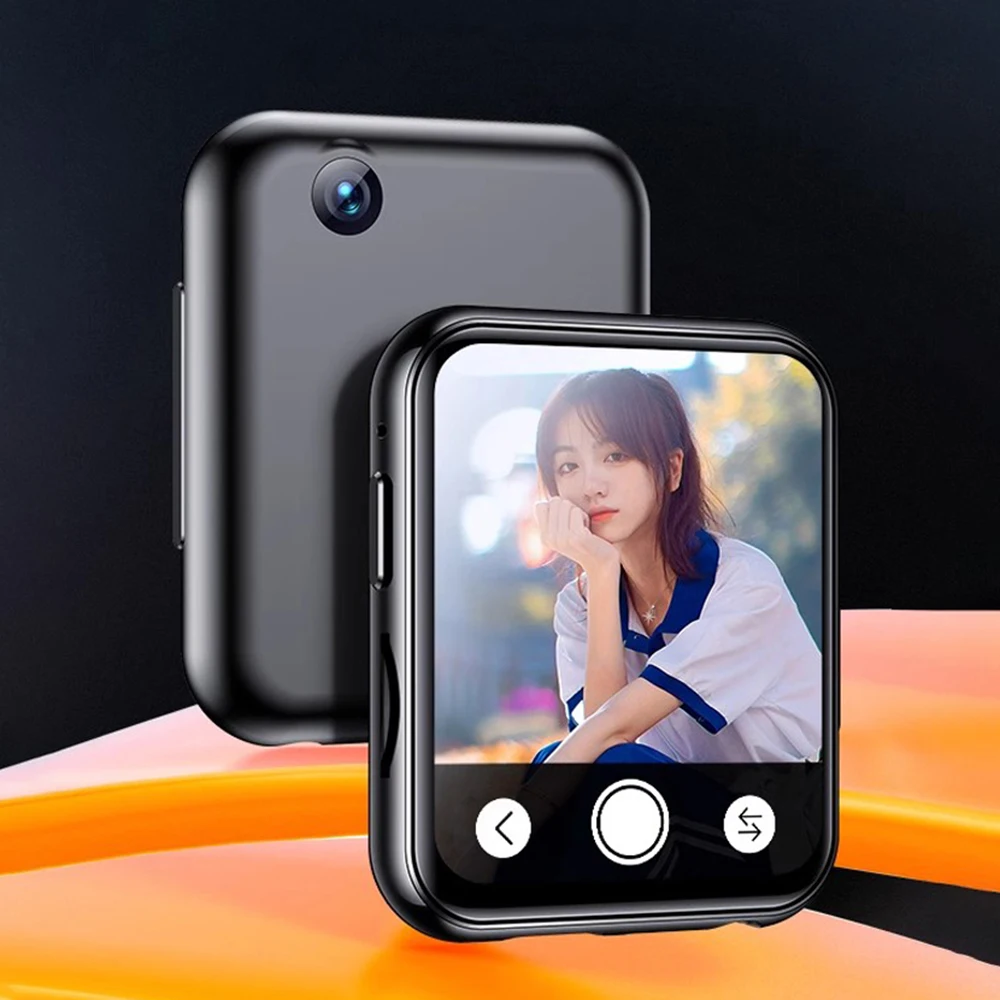 נגן mp3 מוסיקה עם Bluetooth 5.4 hifi mp4 מסך מגע מלא מובנה מקליט מצלמה נגן וידאו fm/ספר אלקטרוני