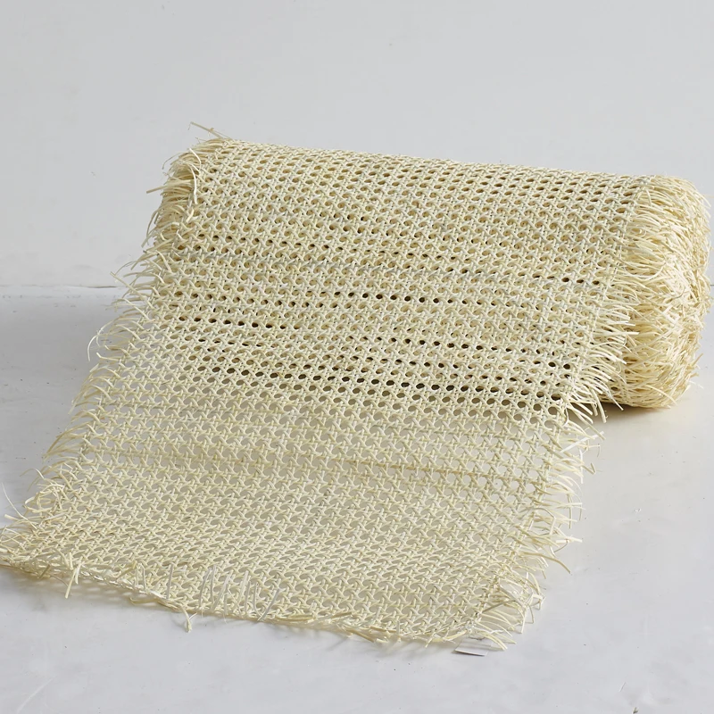 Factory Supply Semi-Bleached Rattan Cane Webbing Roll with Peel