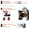 VEVOR Professional Dual-Action Airbrush Kit 120W Electric Spray Gun Air Brush Painting Set Art Nail Tattoo Makeup Model Sprayer 4