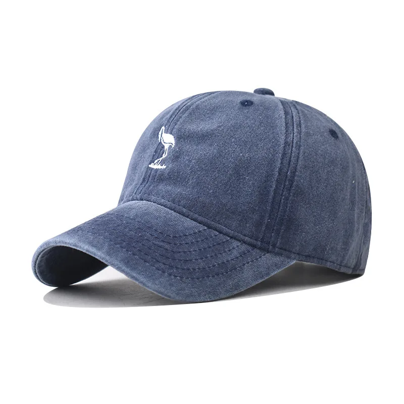 Flamingo Embroidered Cotton Baseball Caps Women Men Summer Anti-Sun Peaked Unisex Trucker Gorras Hip Hop Beach Fishing Sun Hat