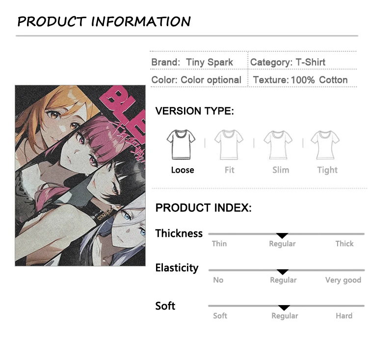 Bleach Anime Girls Graphic T-Shirt Scc0361d06a3d469893315a6bda45457ct